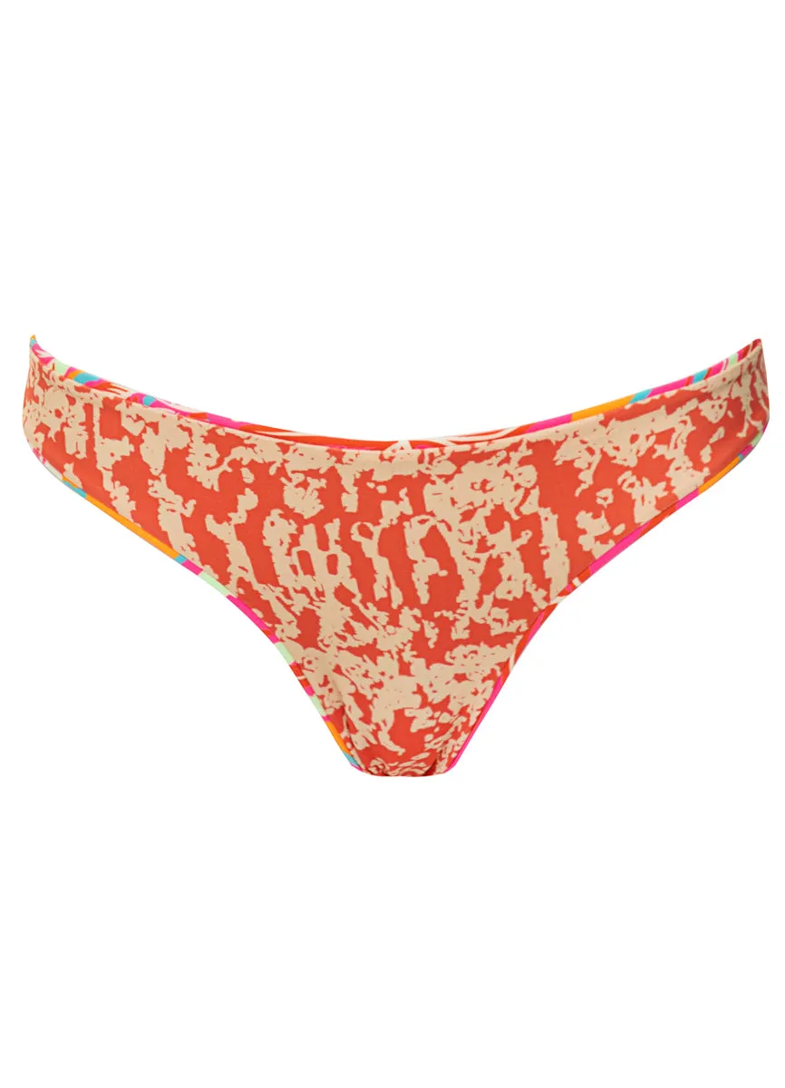 Maaji Jungle Groove Flirt Low Rise Thin Side Bikini Bottom Maaji
