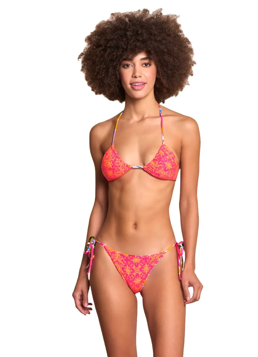 Maaji Jungle Rain Edge Sliding Triangle Bikini Top Maaji