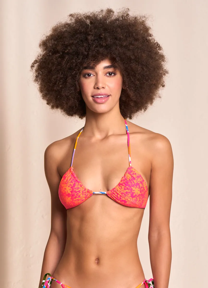 Maaji Jungle Rain Edge Sliding Triangle Bikini Top Maaji