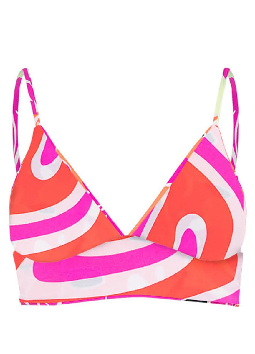 Maaji Jungle Reef Copilot Long Line Triangle Bikini Top Maaji