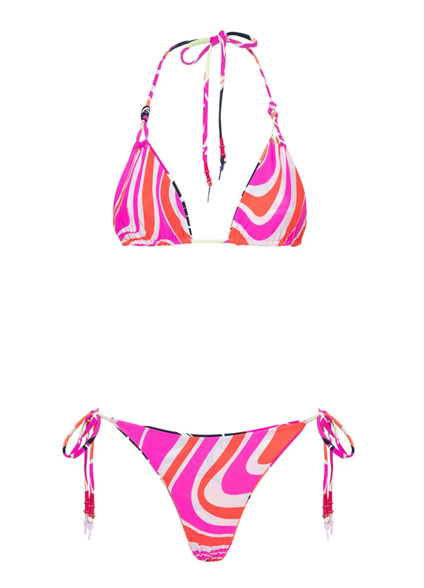 Maaji Jungle Reef Nyla Sliding Triangle Bikini Top Maaji
