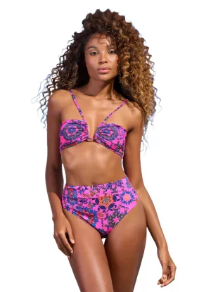 Maaji Kaleidoscope Ursule V Wire Bandeau Bikini Top Maaji
