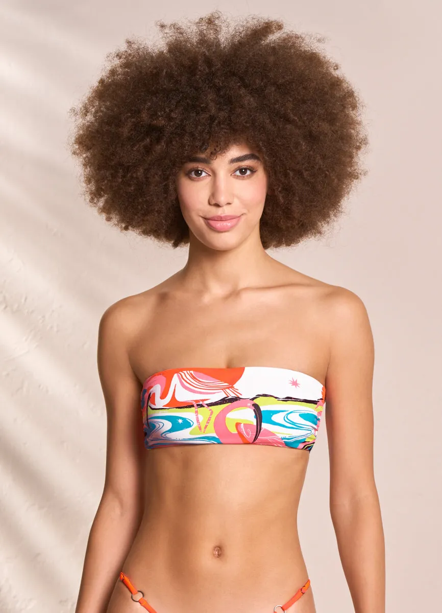 Maaji Key West Bandee Strapless Bandeau Bikini Top Maaji