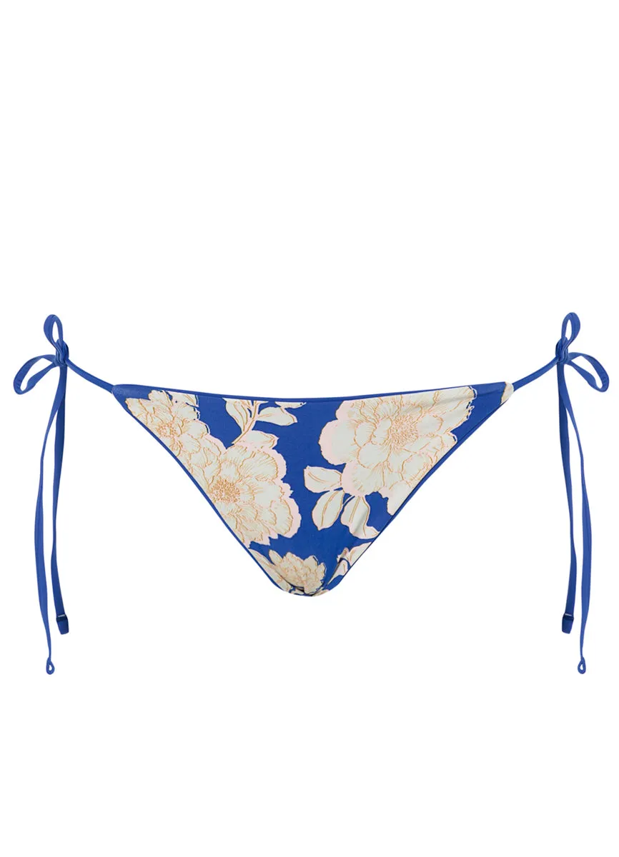 Maaji Lapis Blue Sunning Tie Side Bikini Bottom Maaji