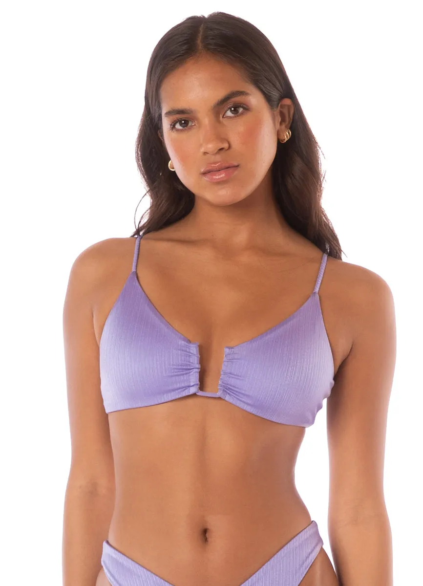 Maaji Lavander Wisteria Bia U Wire Bralette Bikini Top Maaji