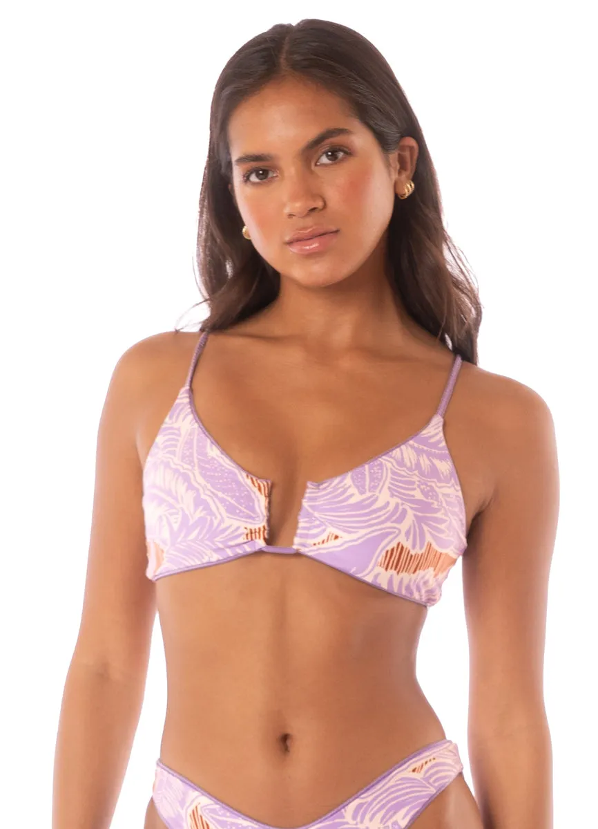Maaji Lavander Wisteria Bia U Wire Bralette Bikini Top Maaji