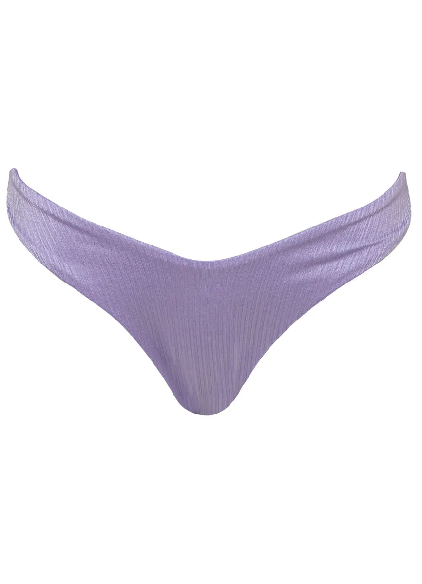 Maaji Lavander Wisteria Splendour Regular Rise Thin Side Bikini Bottom Maaji
