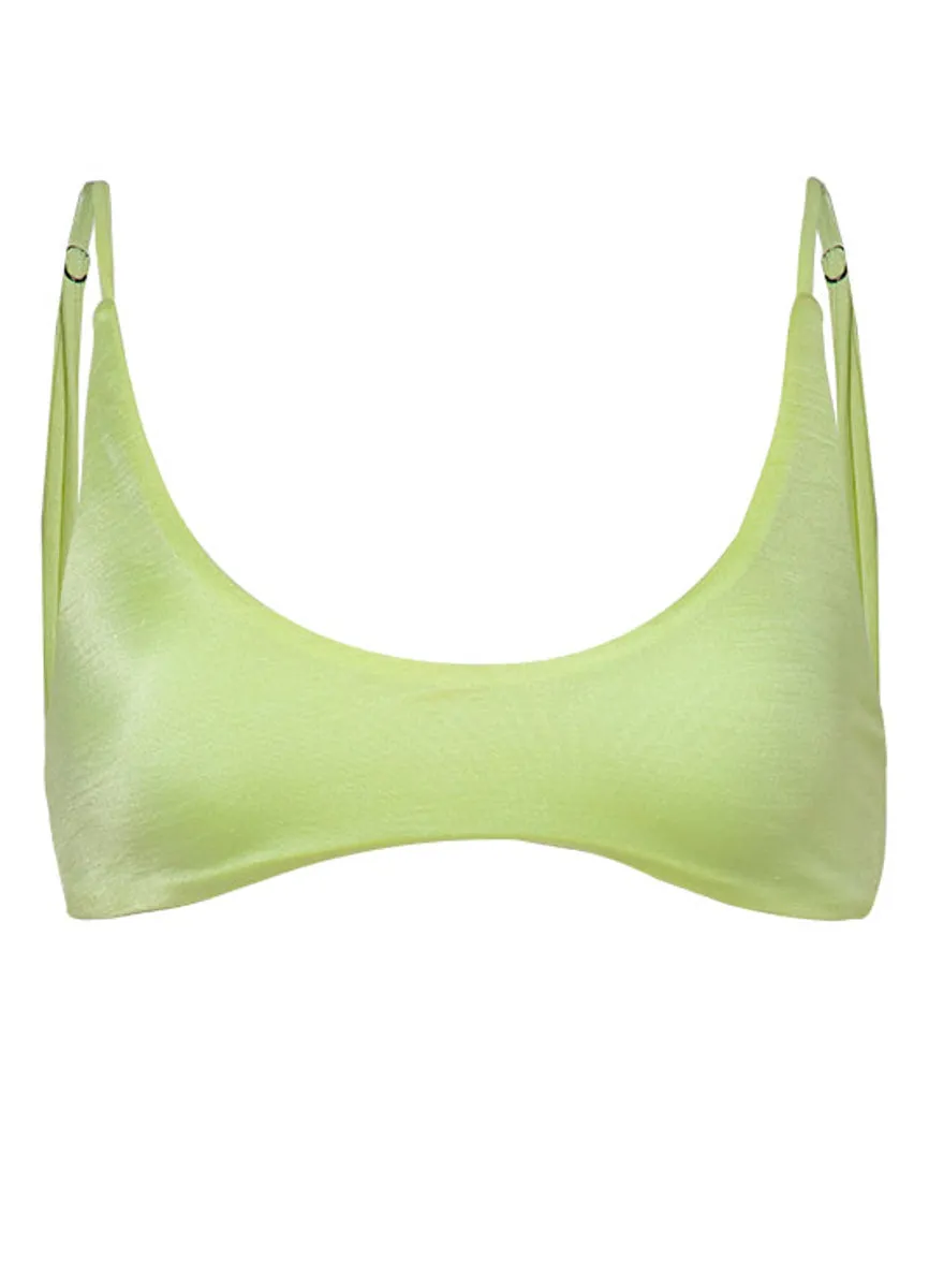 Maaji Lemonade Green Blush Classic Bralette Bikini Top Maaji