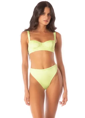 Maaji Lemonade Green Serendipity Underwire Bikini Top Maaji