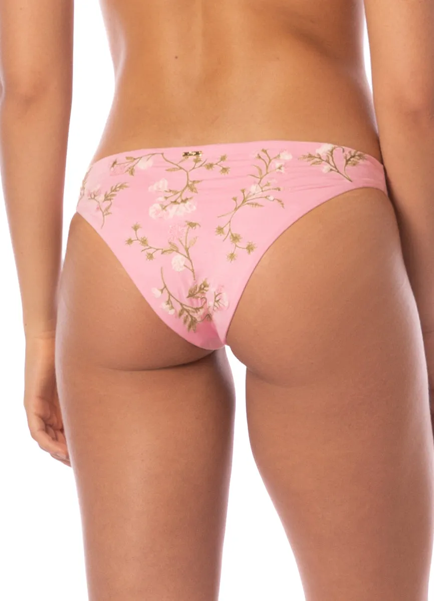 Maaji Light Garden Flirt Low Rise Thin Side Bikini Bottom Maaji
