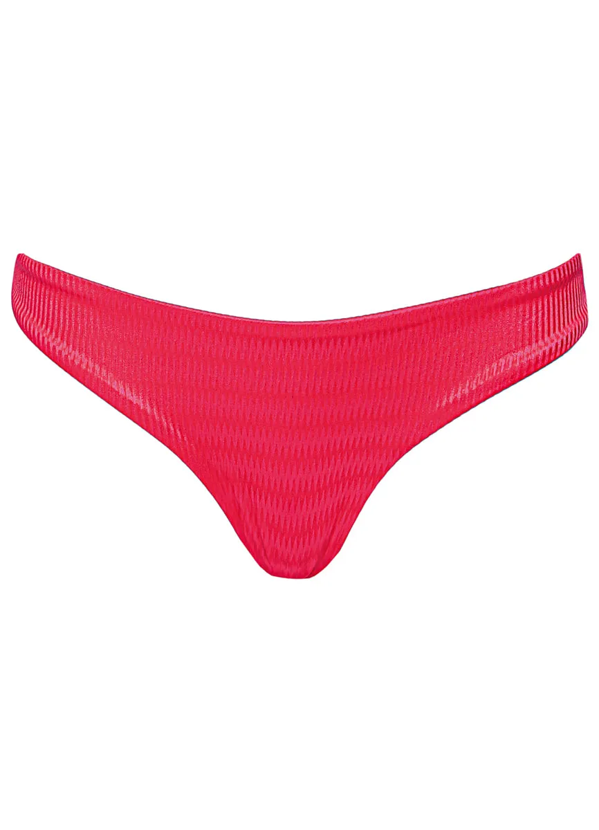 Maaji Lightpink Flowerbed Flirt  Low Rise Thin Side Bikini Bottom Maaji