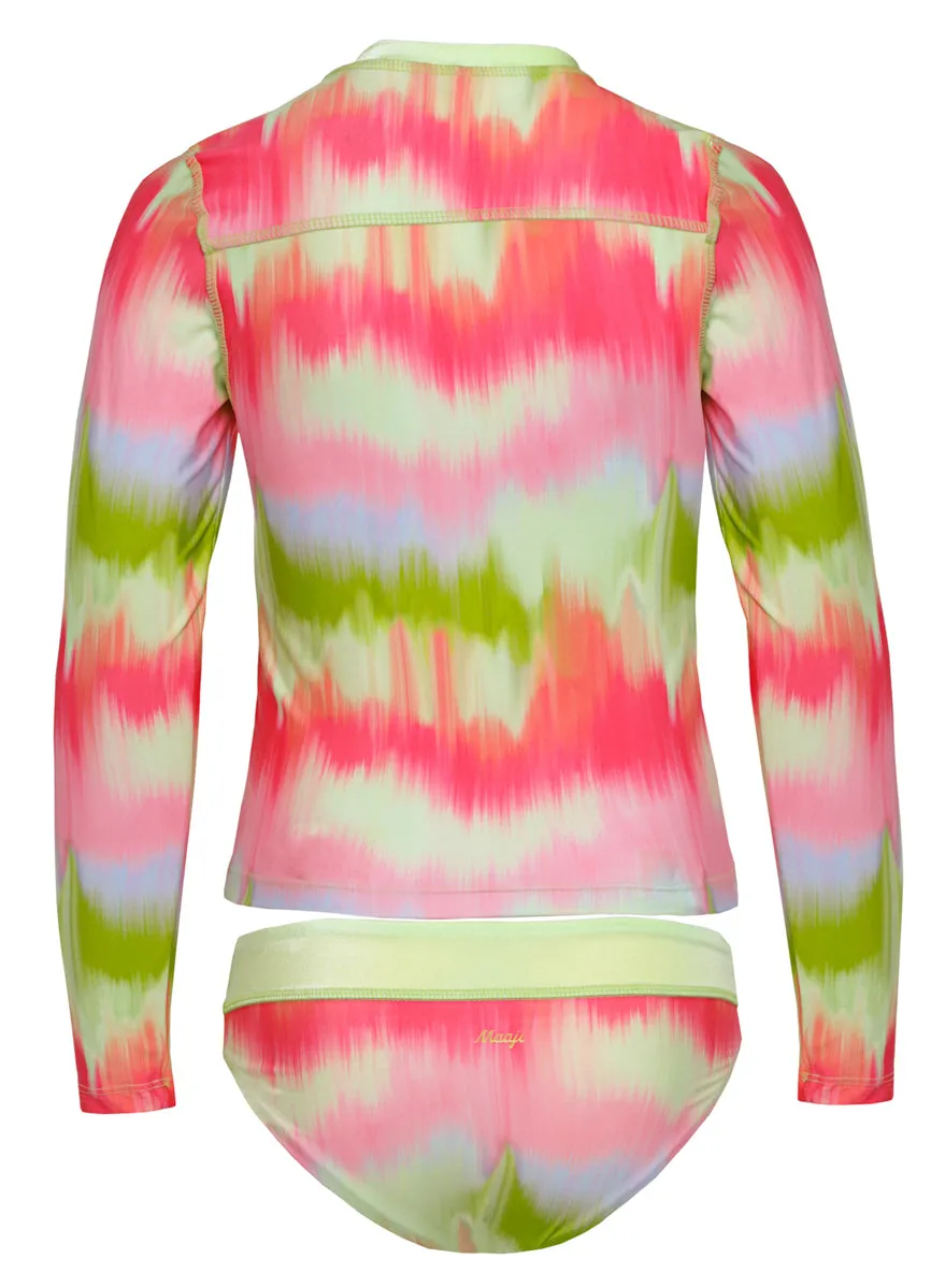 Maaji Lime Ombr Odyssey Rashguard Set Girls Maaji