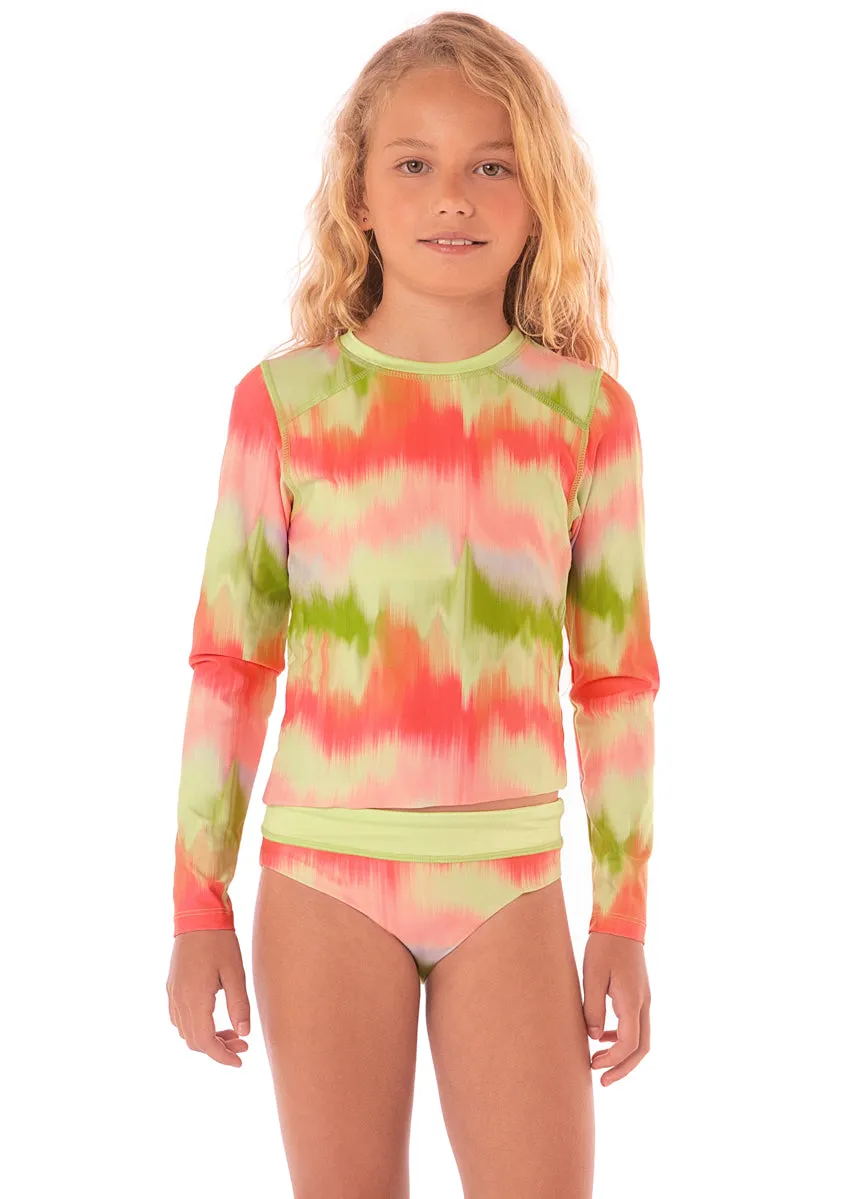 Maaji Lime Ombr Odyssey Rashguard Set Girls Maaji