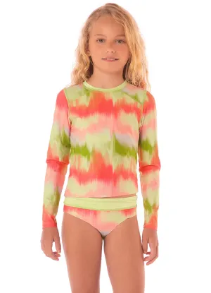 Maaji Lime Ombr Odyssey Rashguard Set Girls Maaji