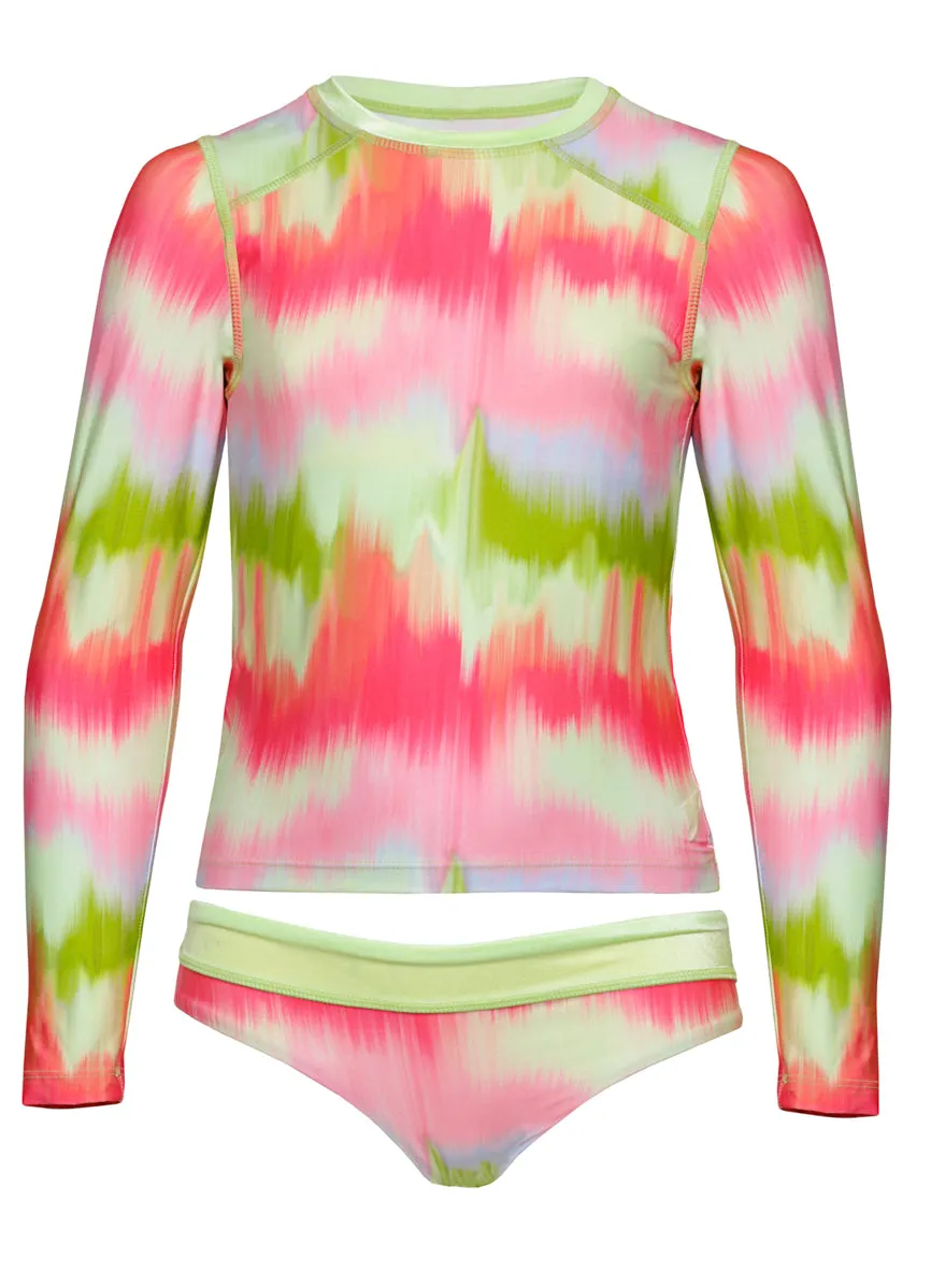 Maaji Lime Ombr Odyssey Rashguard Set Girls Maaji