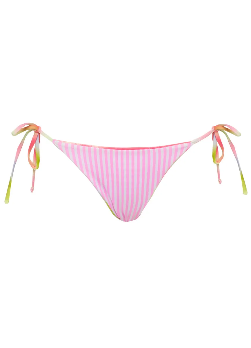 Maaji Lime Ombr Sunning Low Rise Tie Side Bikini Bottom Maaji