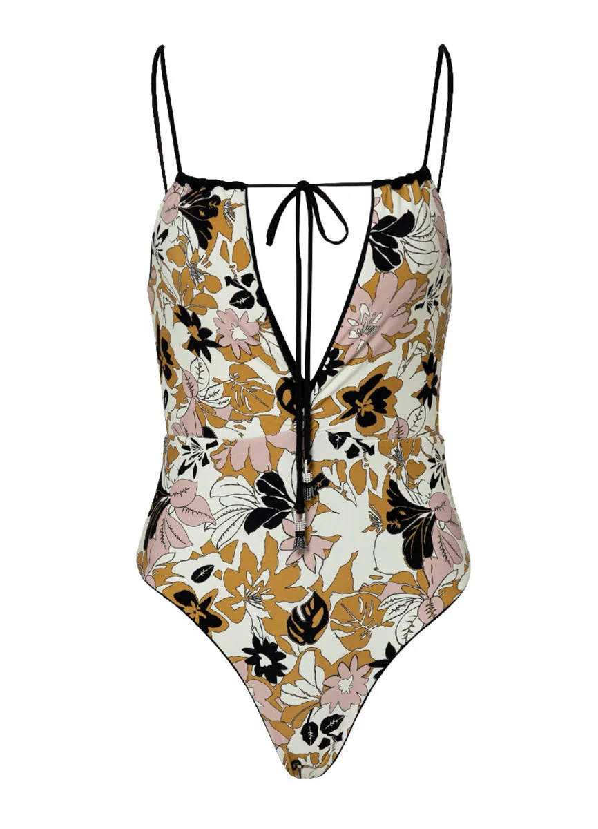 Maaji Midnight Ash Audrey V Plunge One Piece Maaji