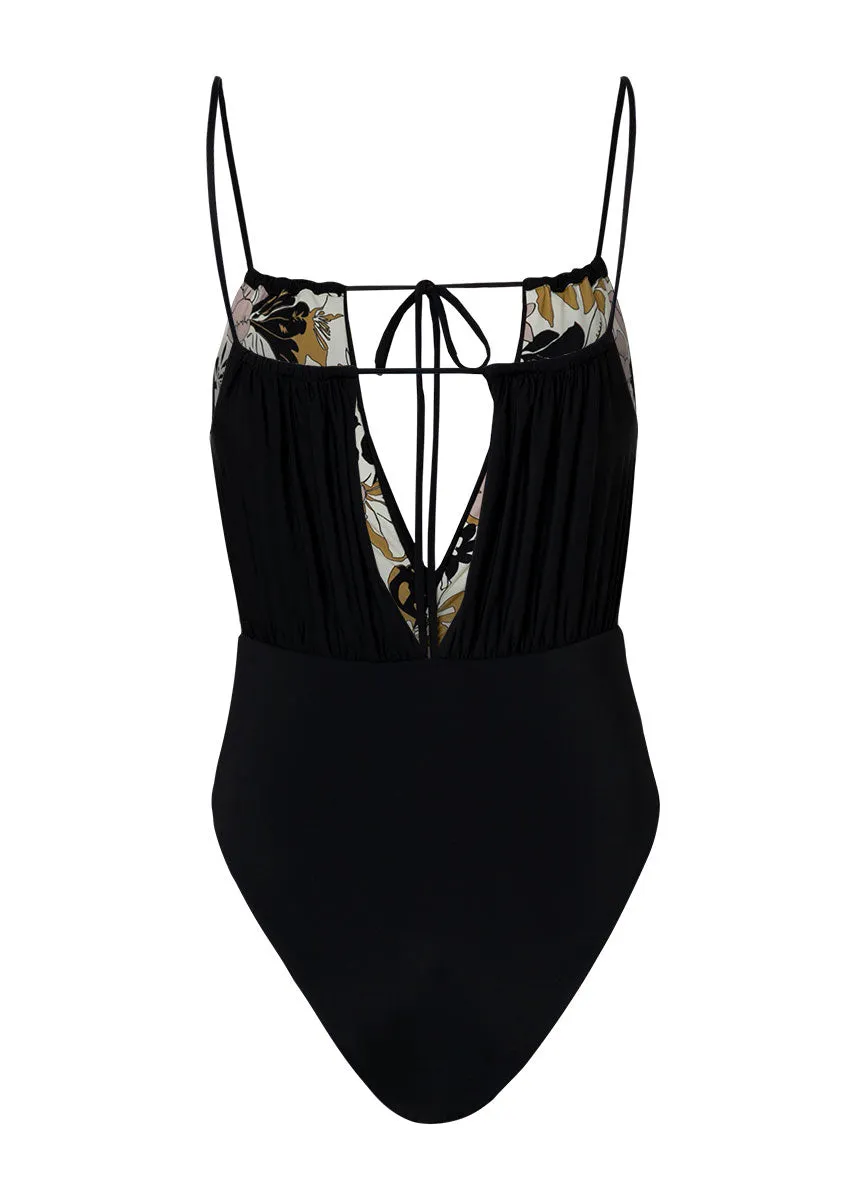 Maaji Midnight Ash Audrey V Plunge One Piece Maaji