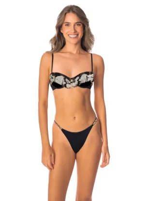 Maaji Midnight Ash Keanie Unmolded Underwire Bikini Top Maaji
