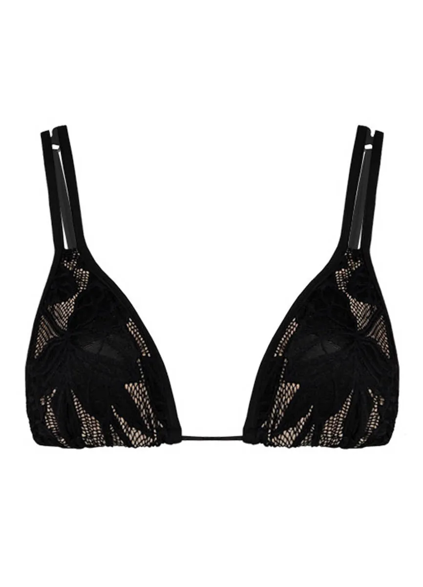 Maaji Midnight Bouquet Itza Sliding Triangle Bikini Top Maaji