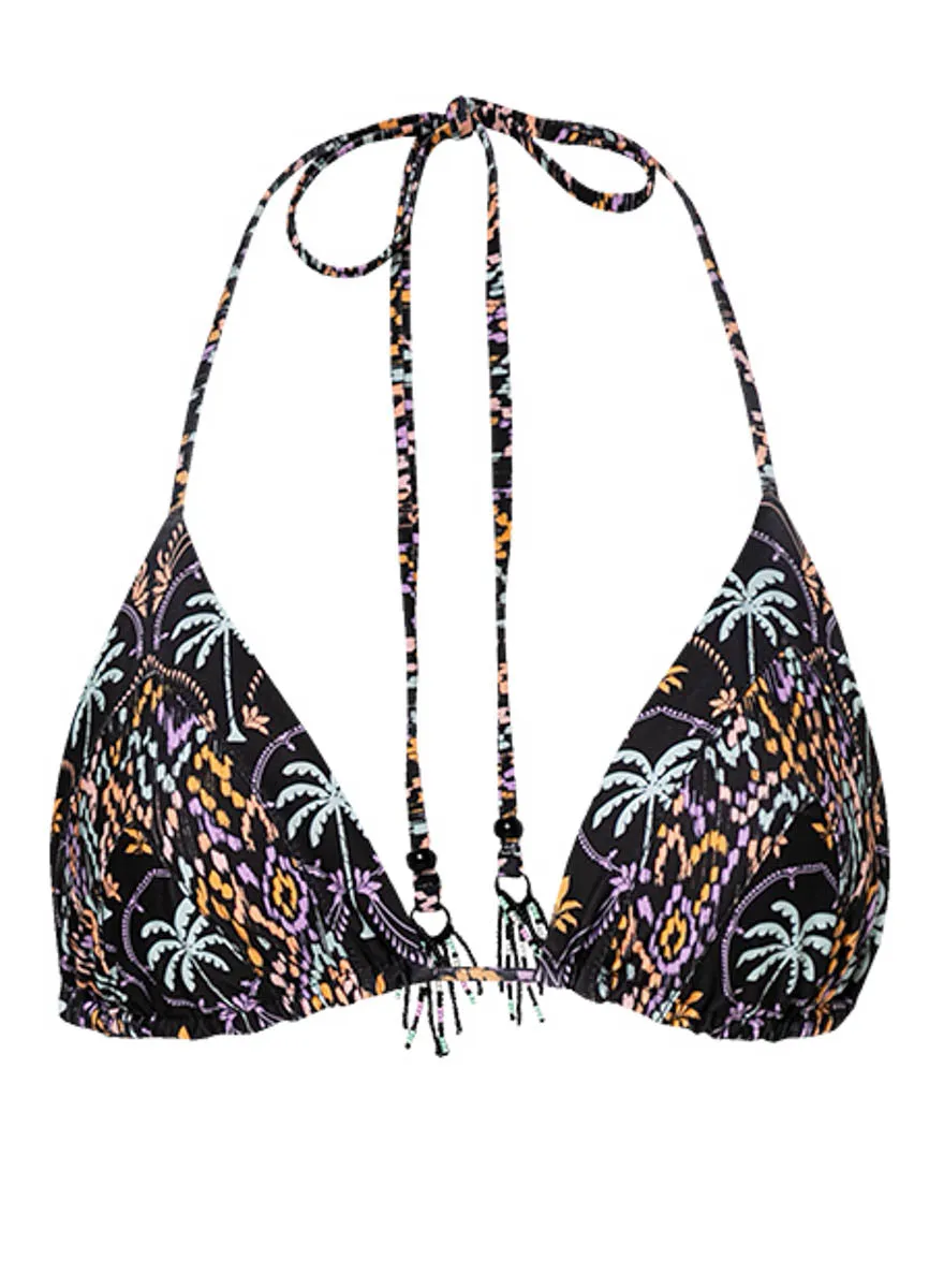 Maaji Midnight Palm Alana Sliding Triangle Bikini Top Maaji