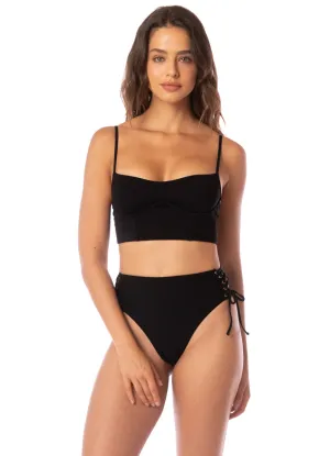 Maaji Midnight Shadow Twinkly Underwire Bustier Bikini Top Maaji