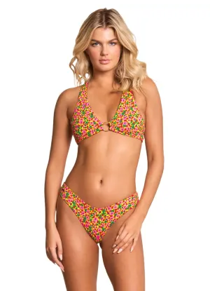 Maaji Miniflore Hoop Sporty Triangle Bikini Top Maaji