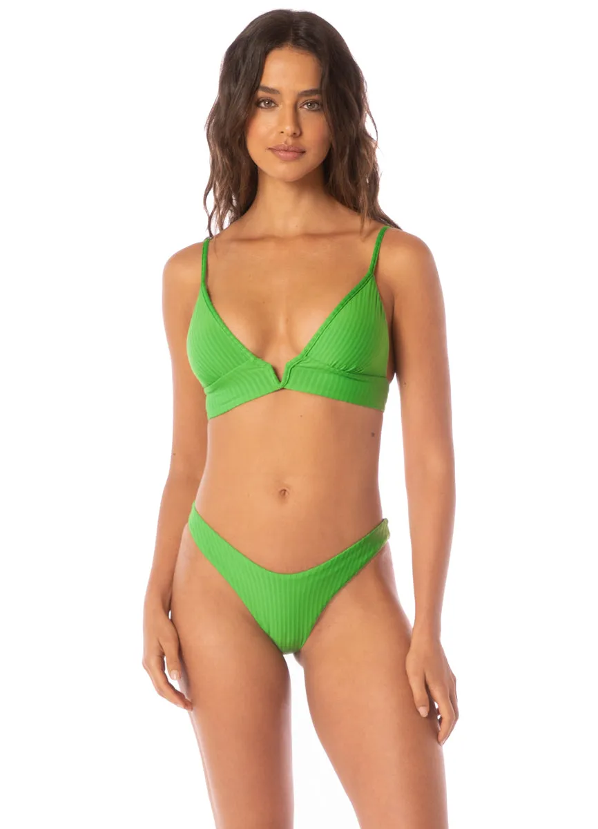 Maaji Mojito Green Splendour Regular Rise Thin Side Bikini Bottom Maaji