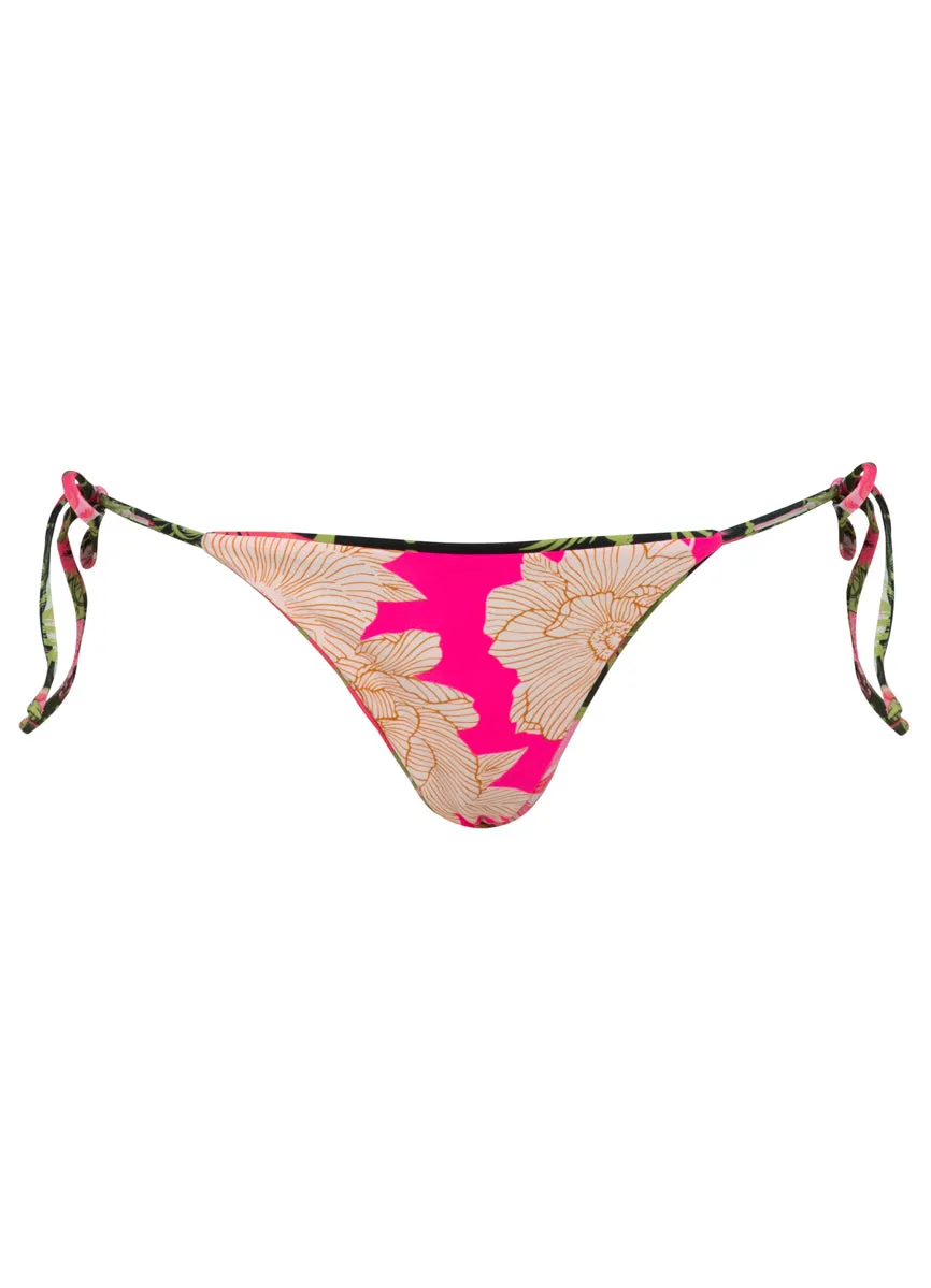 Maaji Neo Hawaiian Sunning Low Rise Tie Side Bikini Bottom Maaji