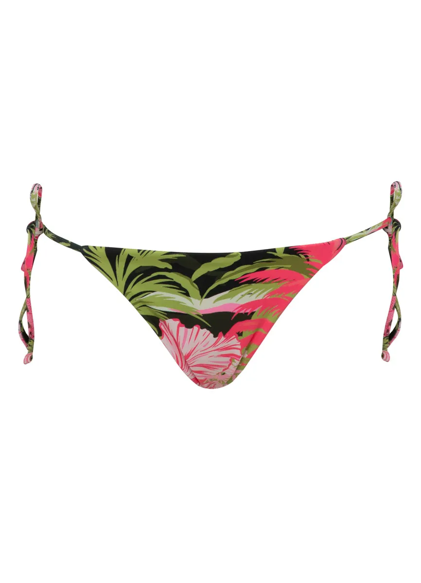 Maaji Neo Hawaiian Sunning Low Rise Tie Side Bikini Bottom Maaji