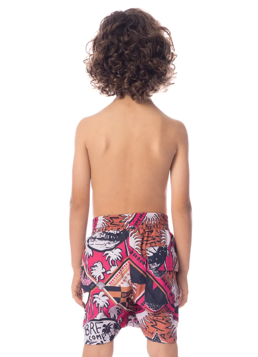 Maaji Ocean Puzzle Little Sailor Boys Trunks Maaji