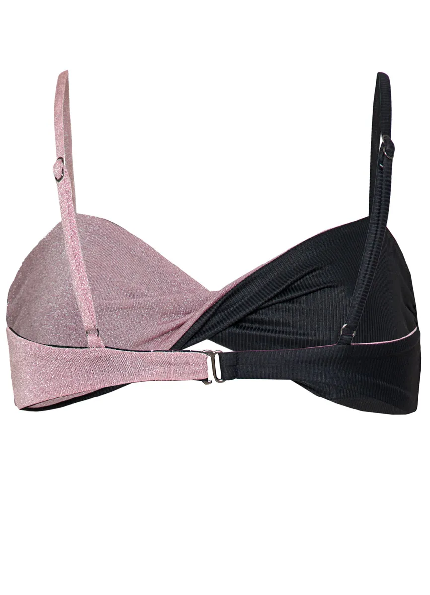 Maaji Onyx Black Sunburst Classic Bralette Bikini Top Maaji
