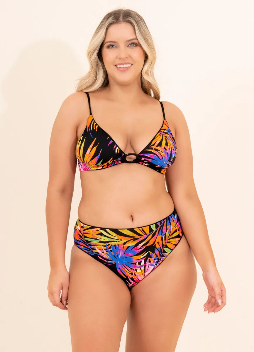 Maaji Onyx Suzy Q High Rise/High Leg Bikini Bottom Maaji