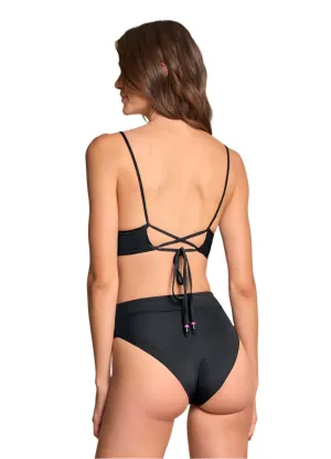 Maaji Onyx Suzy Q High Rise/High Leg Bikini Bottom Maaji