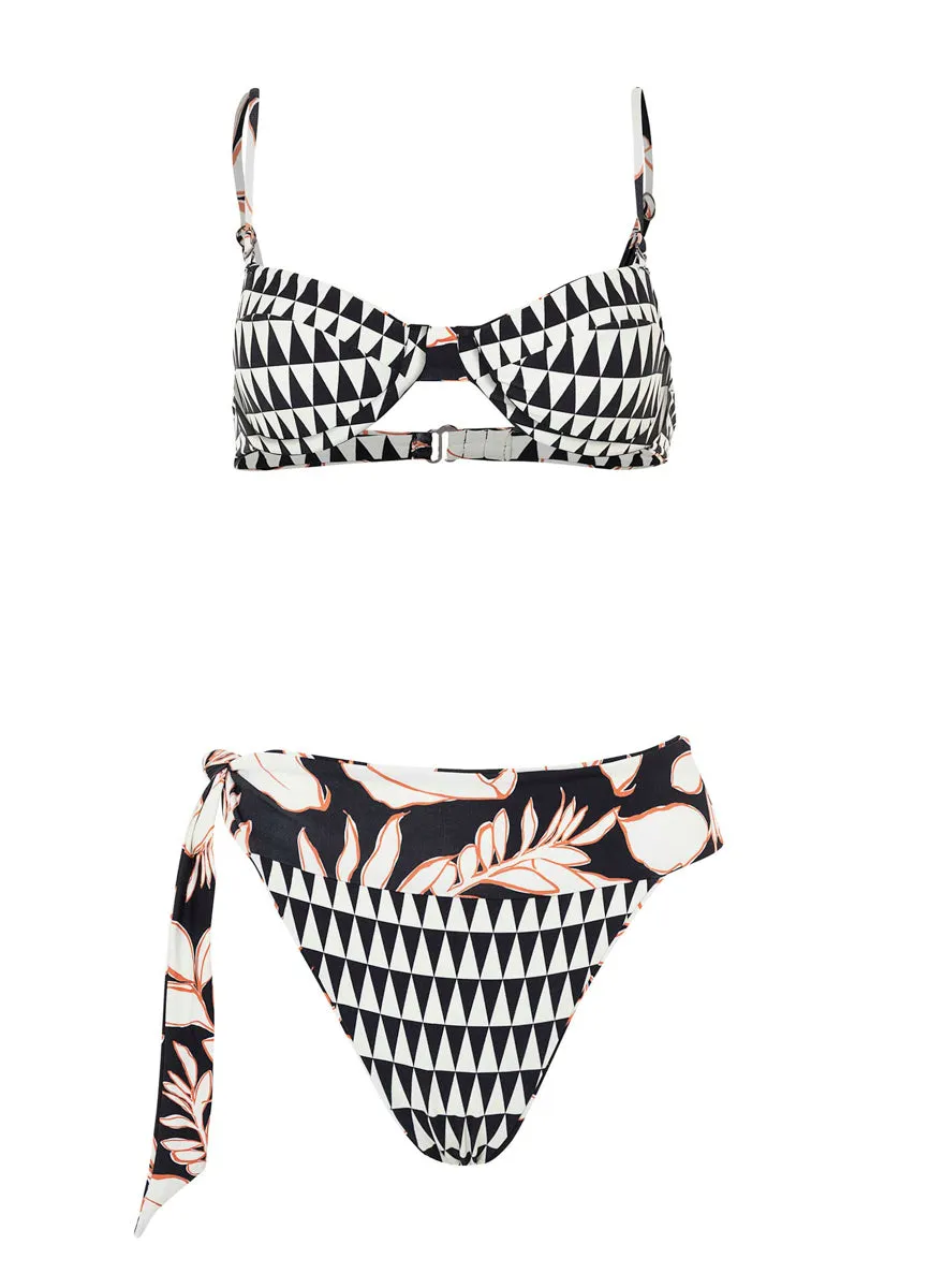 Maaji Opal Leaves Portia Unmolded Underwire Bikini Top Maaji