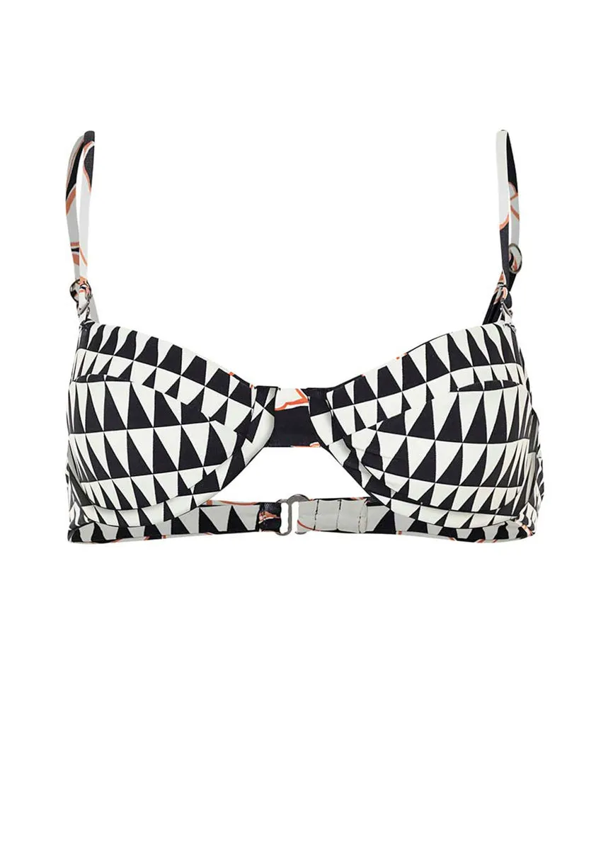 Maaji Opal Leaves Portia Unmolded Underwire Bikini Top Maaji