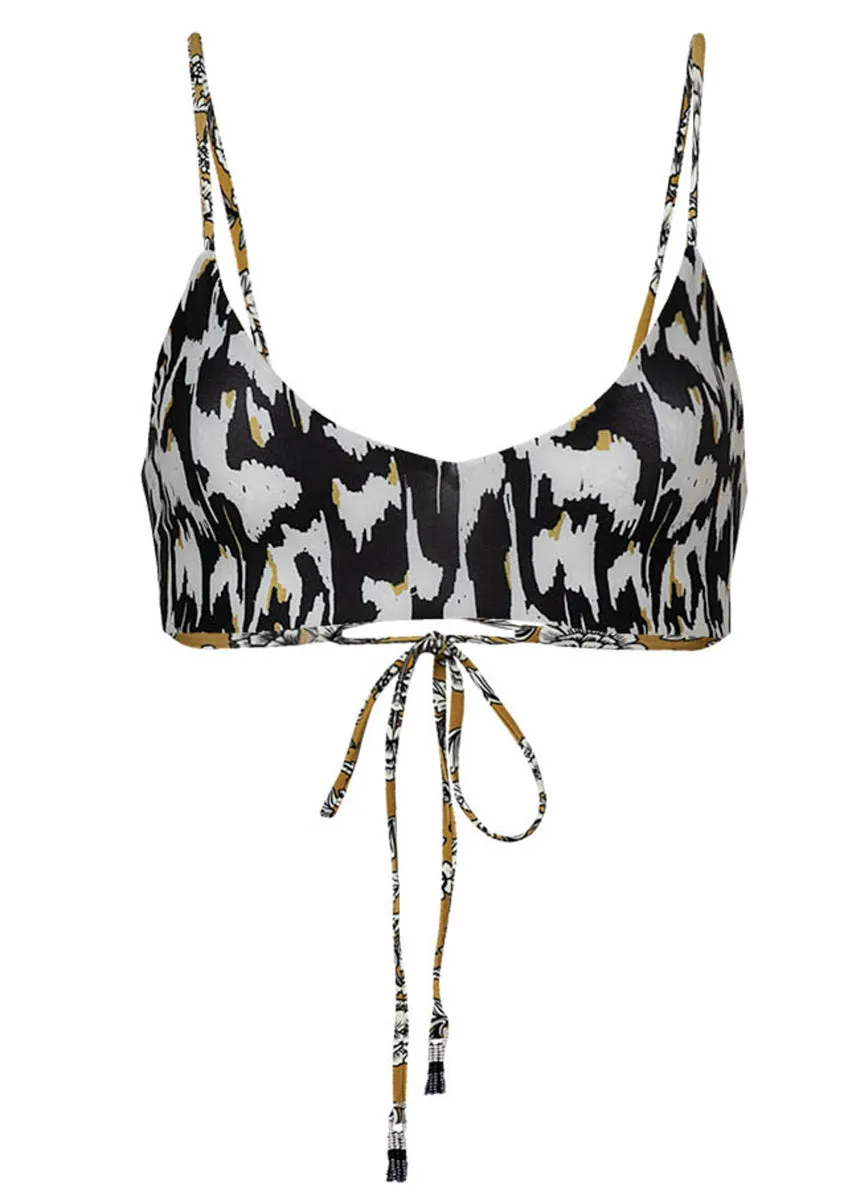 Maaji Ornate Flowering Rocks Classic Bralette Bikini Top Maaji