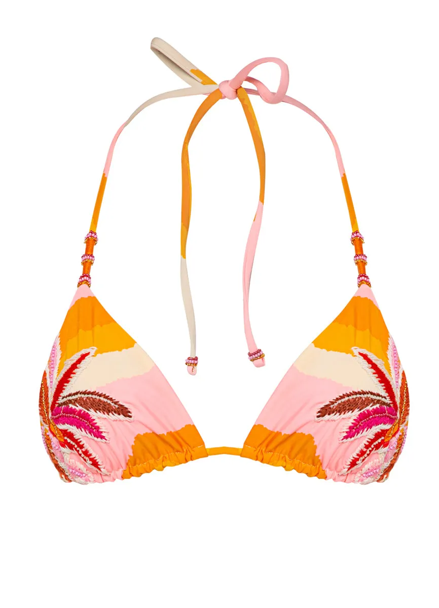 Maaji Paradiso Waves Balmy Sliding Triangle Bikini Top Maaji
