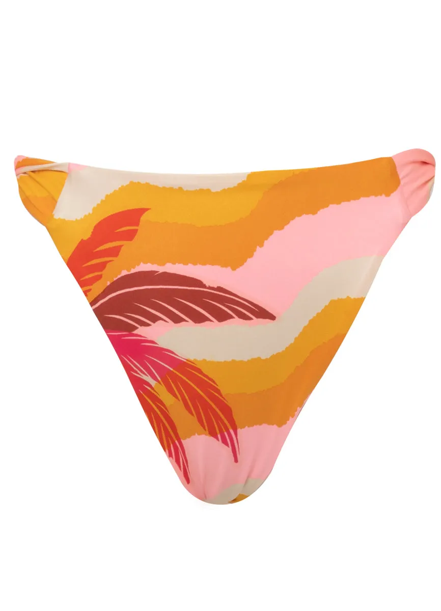 Maaji Paradiso Waves Chance High Rise Thin Side Bikini Bottom Maaji