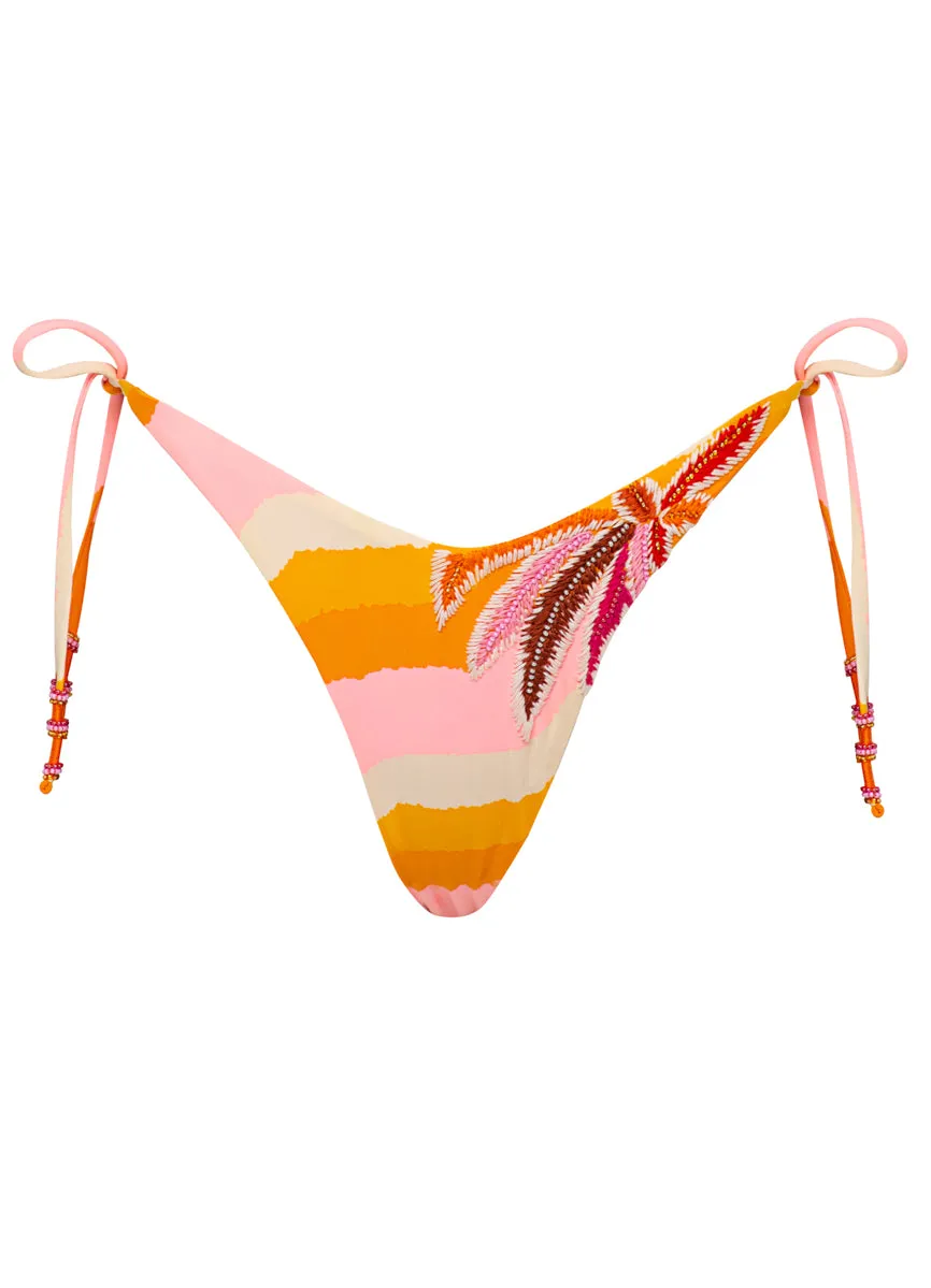 Maaji Paradiso Waves Splenium Regular Rise Single Strap Bikini Bottom Maaji