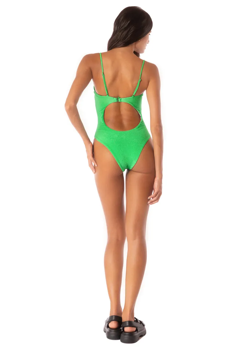Maaji Parakeet Green Cuba Underwire One Piece Maaji