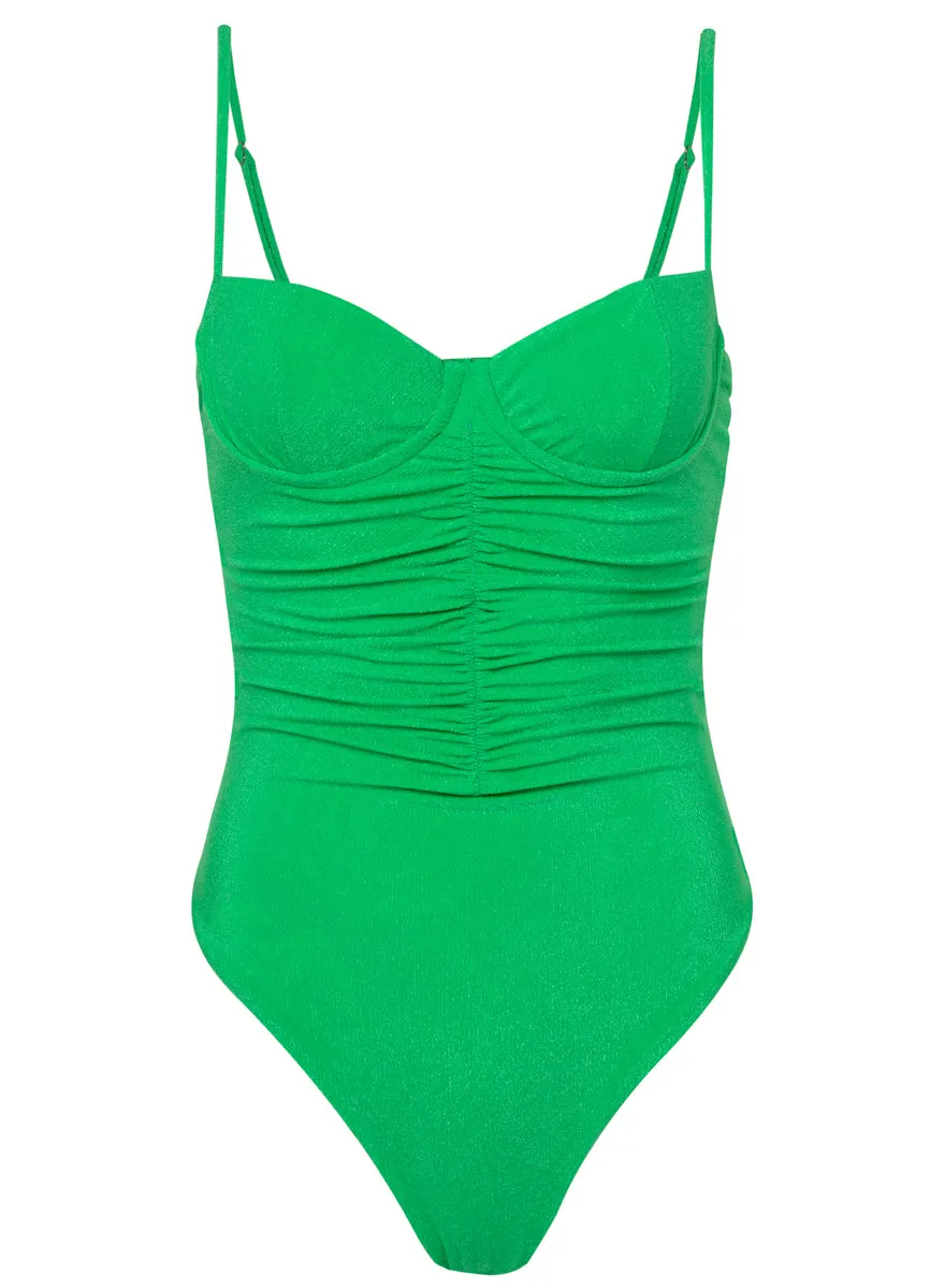 Maaji Parakeet Green Cuba Underwire One Piece Maaji