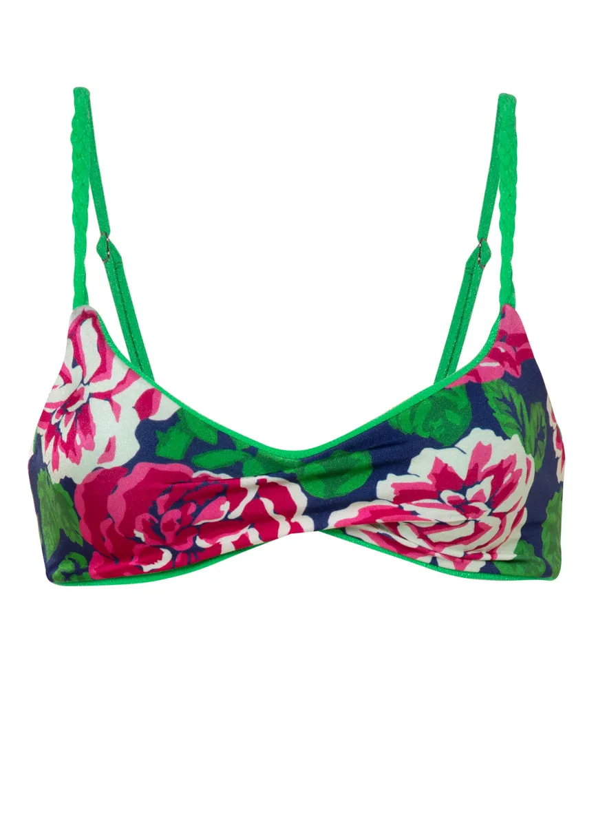 Maaji Parakeet Green Temis Classic Bralette Bikini Top Maaji