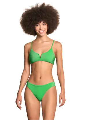 Maaji Parakeet Green Vittoria V Wire Bralette Bikini Top Maaji