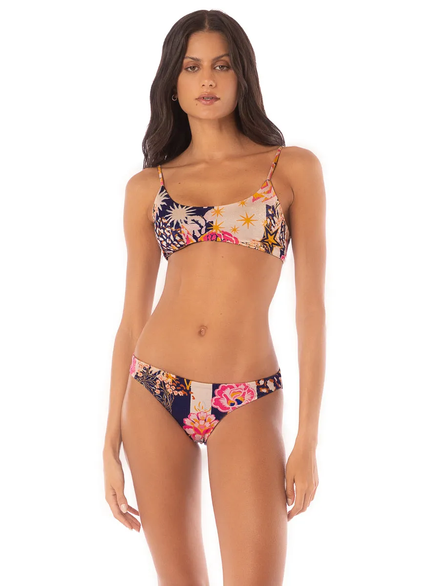 Maaji Patchwork Rose Micah Classic Bralette Bikini Top Maaji