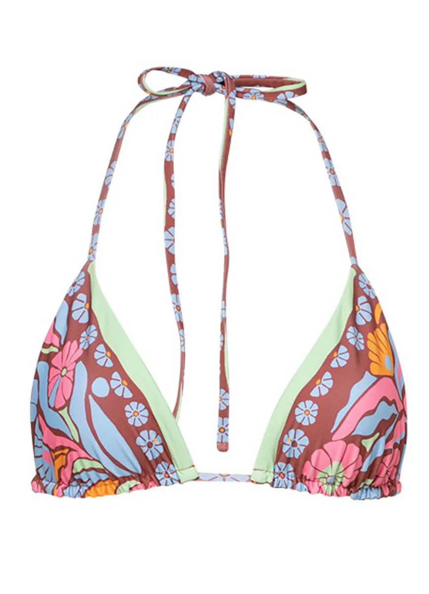 Maaji Pattern Scope Balmy Sliding Triangle Bikini Top Maaji