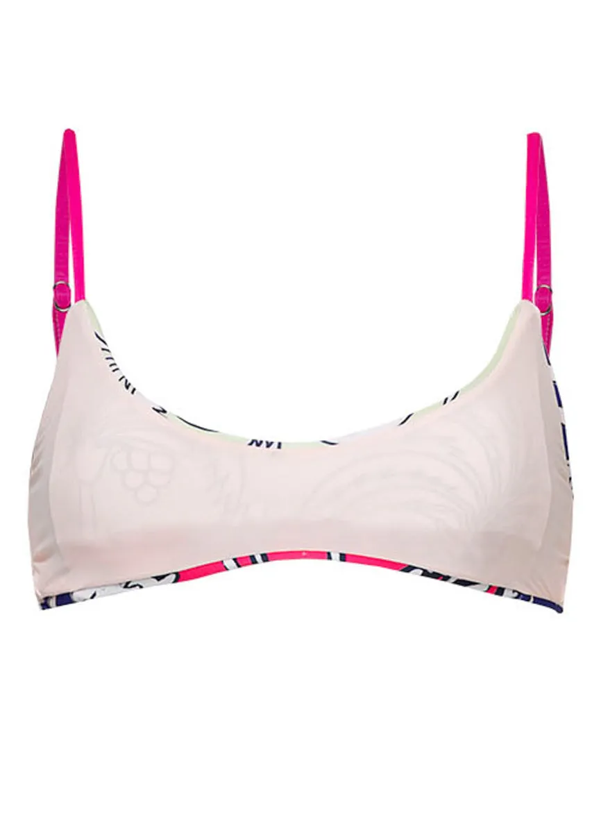 Maaji Periwinkle Palms Charlize Classic Bralette Bikini Top Maaji