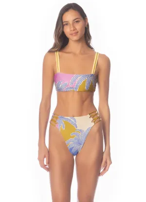 Maaji Periwinkle Palms Inessa Classic Bralette Bikini Top Maaji