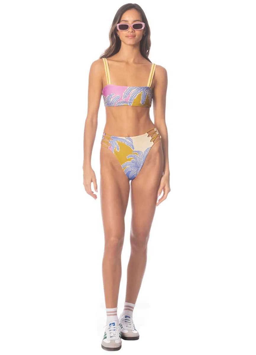 Maaji Periwinkle Palms Inessa Classic Bralette Bikini Top Maaji