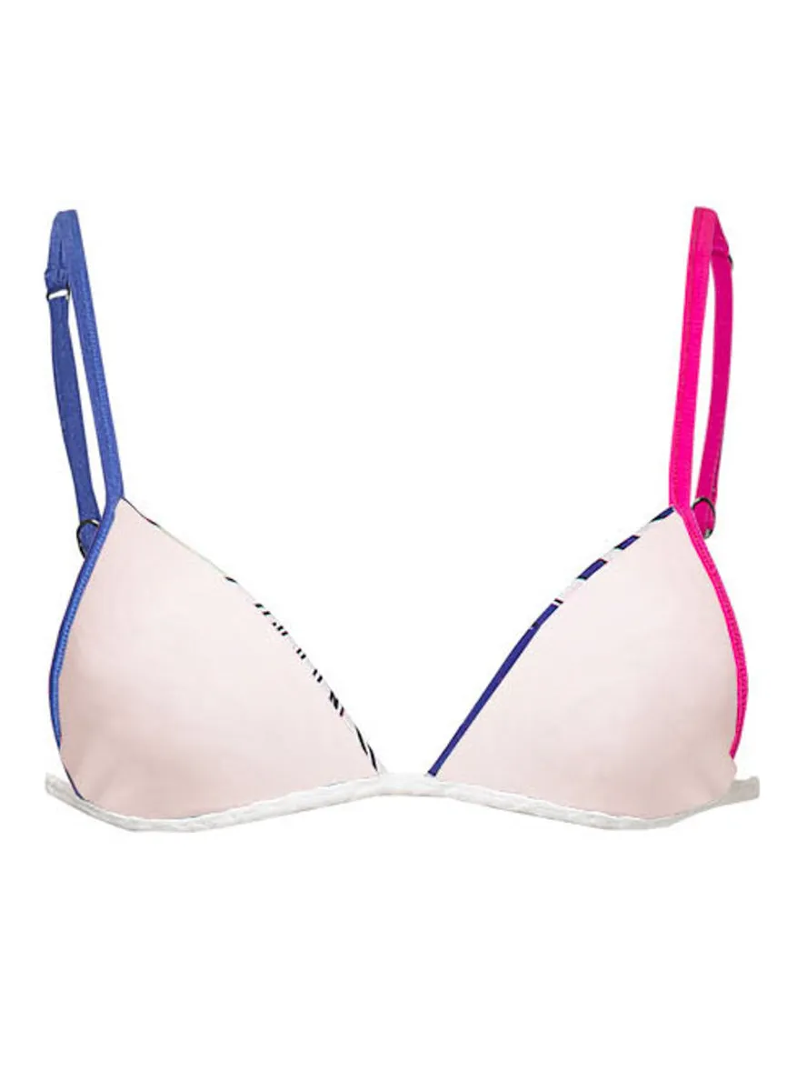 Maaji Periwinkle Palms Maisie Fixed Triangle Bikini Top Maaji